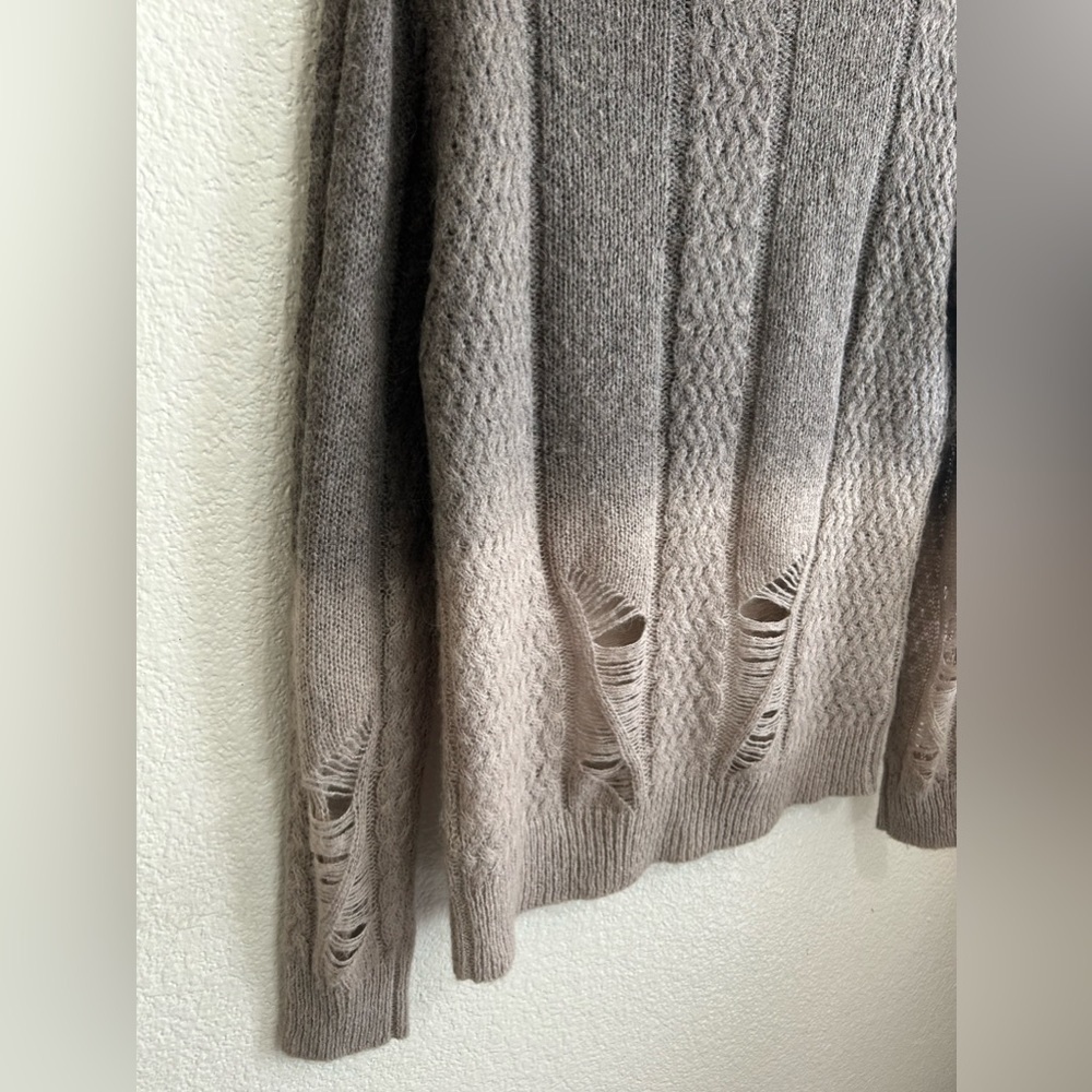 Itterre Wool Ombre Brown Sweater - Picture 9 of 16